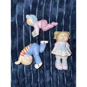 Vintage 1984 Cabbage Patch Kids Porcelain Figures